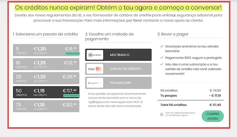 Custos e Métodos de Pagamento